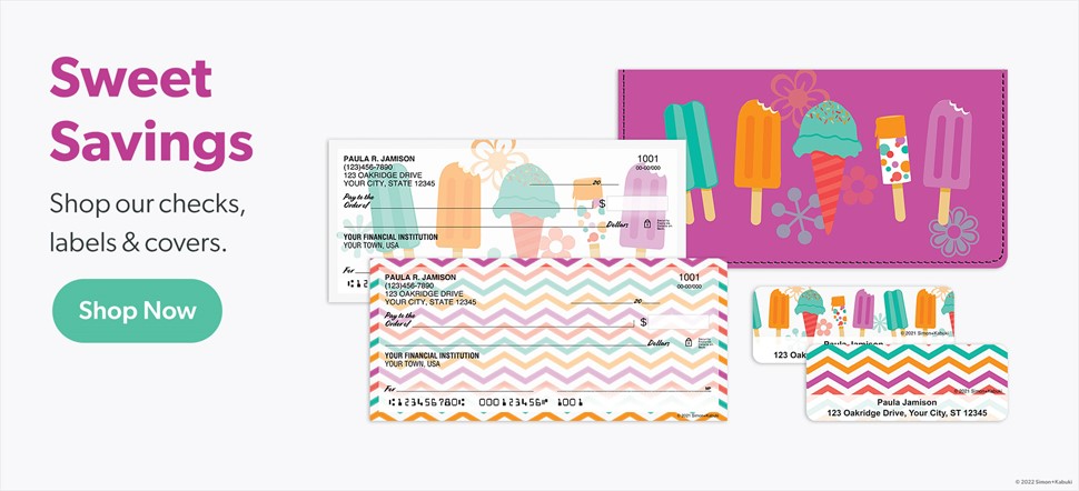 Popsicles Checks, labels and covers - Shop Now