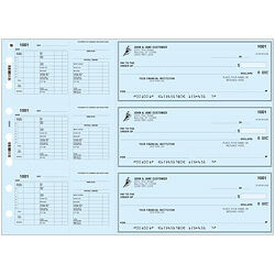 Hourly/Salary Payroll Check - Blue | Sam's Club Checks